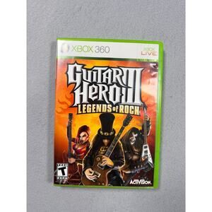 Guitar Hero 3 Legends of Rock Xbox 360 Game Complete
